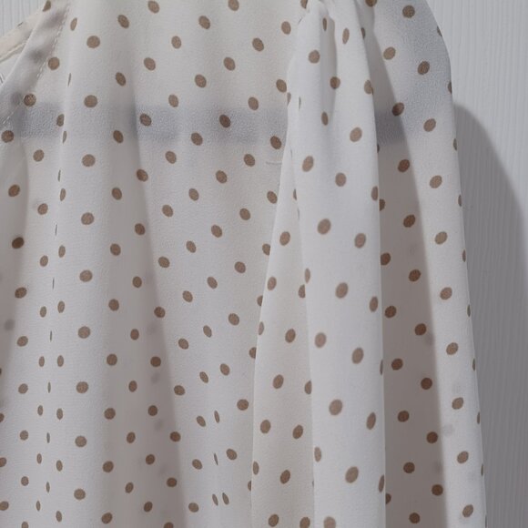 New York and Company Polka Dot Blouse - Picture 3 of 5